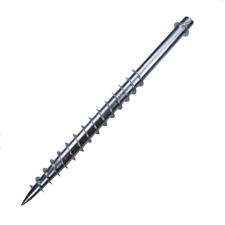 Q235B Q355b Screw Helical Pile for Solar Energy System Galvanized Ground Screw