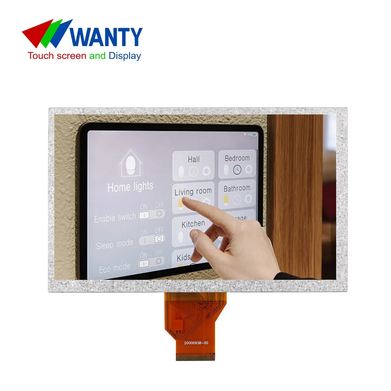 China Sunlight Readable 8 Inch RGB 1024x600 TN Industrial Outdoor LCM Diaplay Module TFT LCD Panel