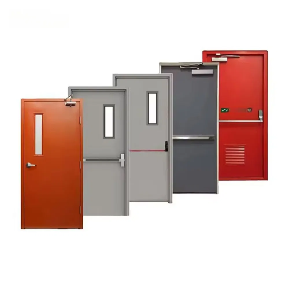 UL/En Certified Steel Fire Exit Door with Panic Bar - 60/90 Min Fire Rated, Push-to-Open for Emergency Egress