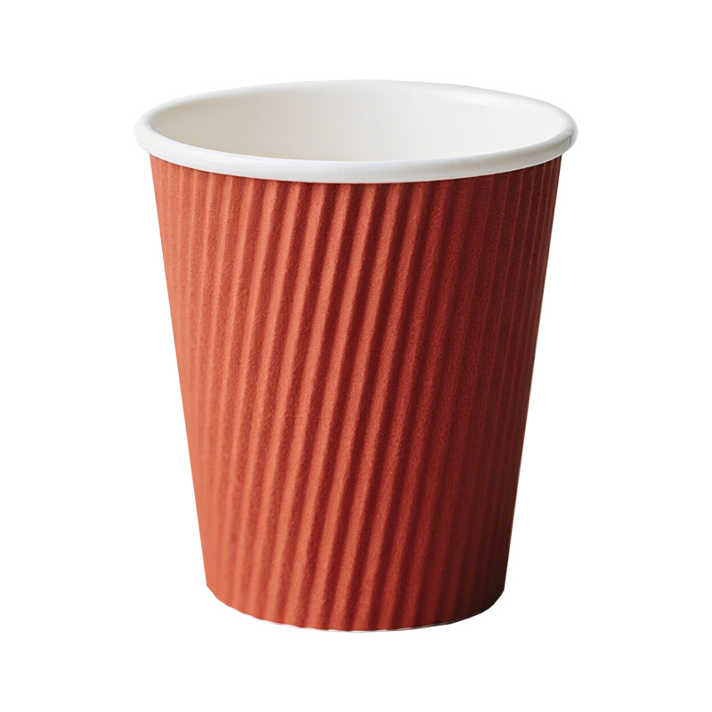 8oz Disposable Stripe Espresso Paper Cups for Coffee