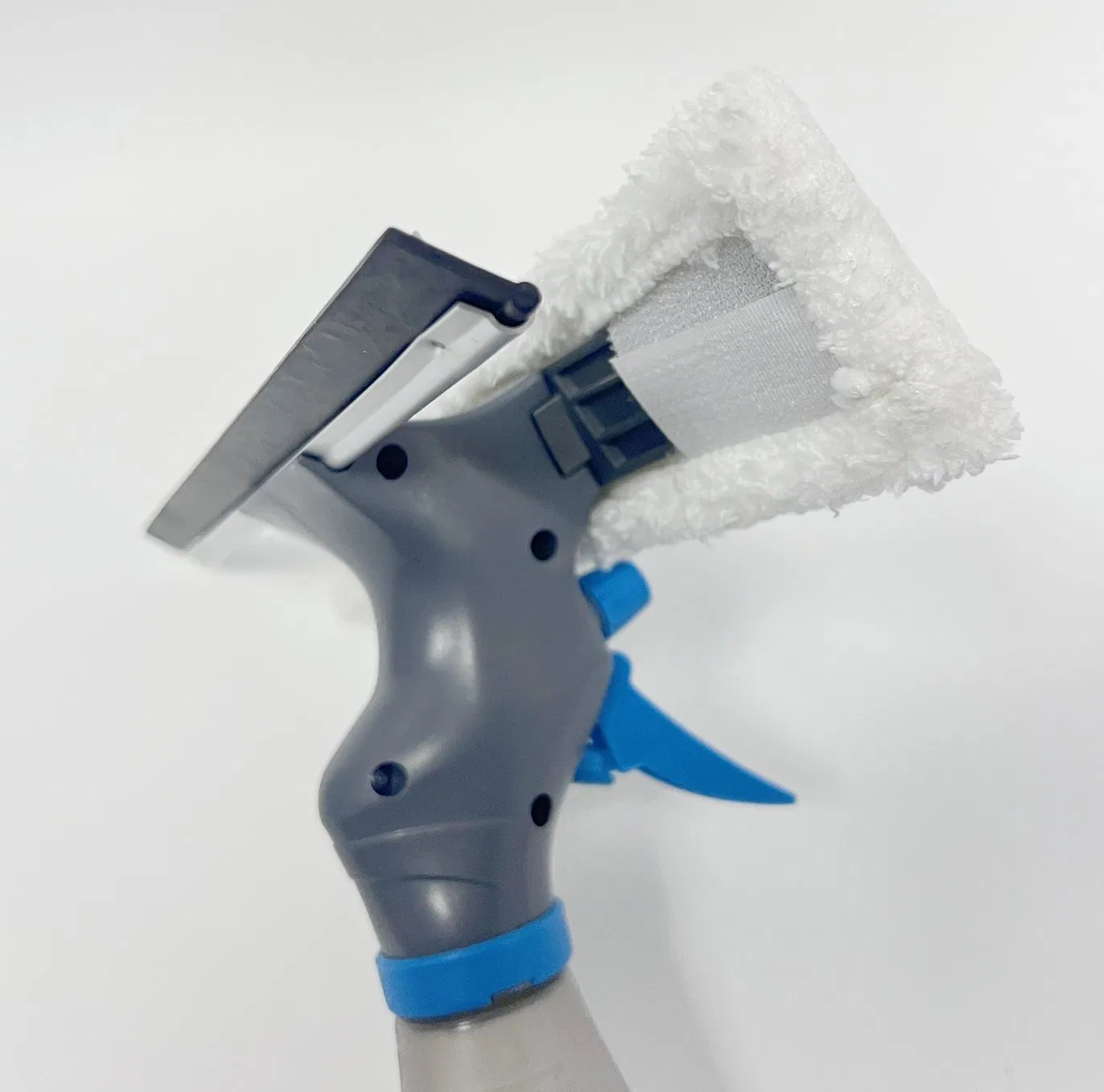 Spray Window Washer Cleaning Squeegees with Microfiber Scrapers T Shape Window Cleaning