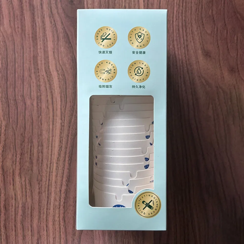 Одноразовый бумажный пепельница, экологичная и портативная