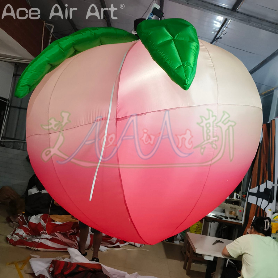 Hanging Ceiling Decoration Inflatable Fruit Peach Balloon for Event/Advertising/Promotion