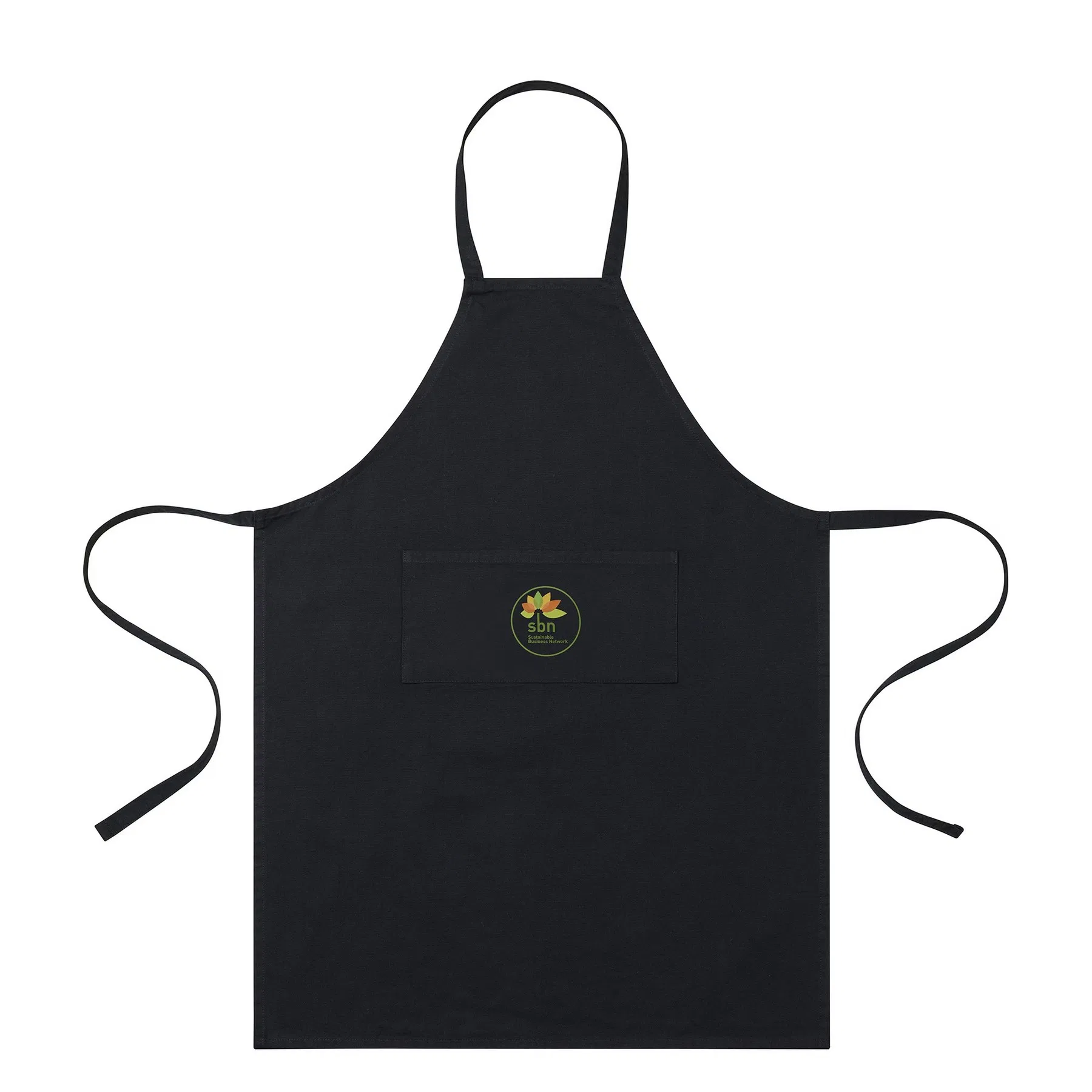 Custom Personalized Logo Print Cotton Home Aprons with Pockets Kitchen Cooking Linen Cotton Apron for Women Men