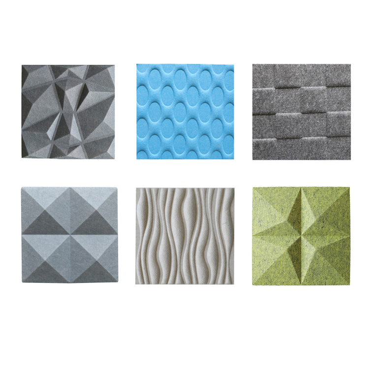 3D Pet Acoustic Panel Soundproof for DIY Decoration