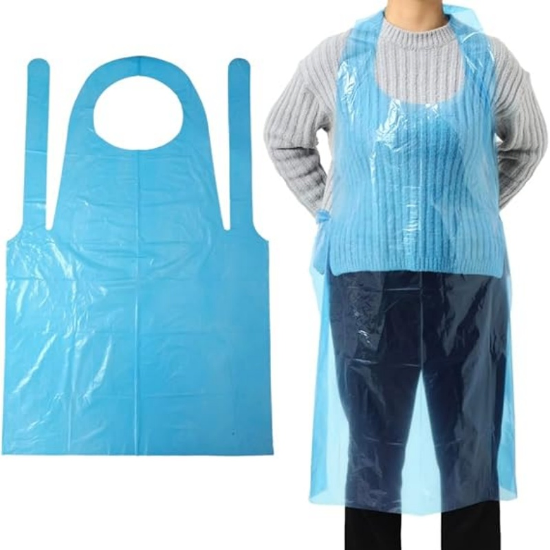 Waterproof Individually Packaged Plastic Disposable Aprons for Painting Cooking Housework Picnic