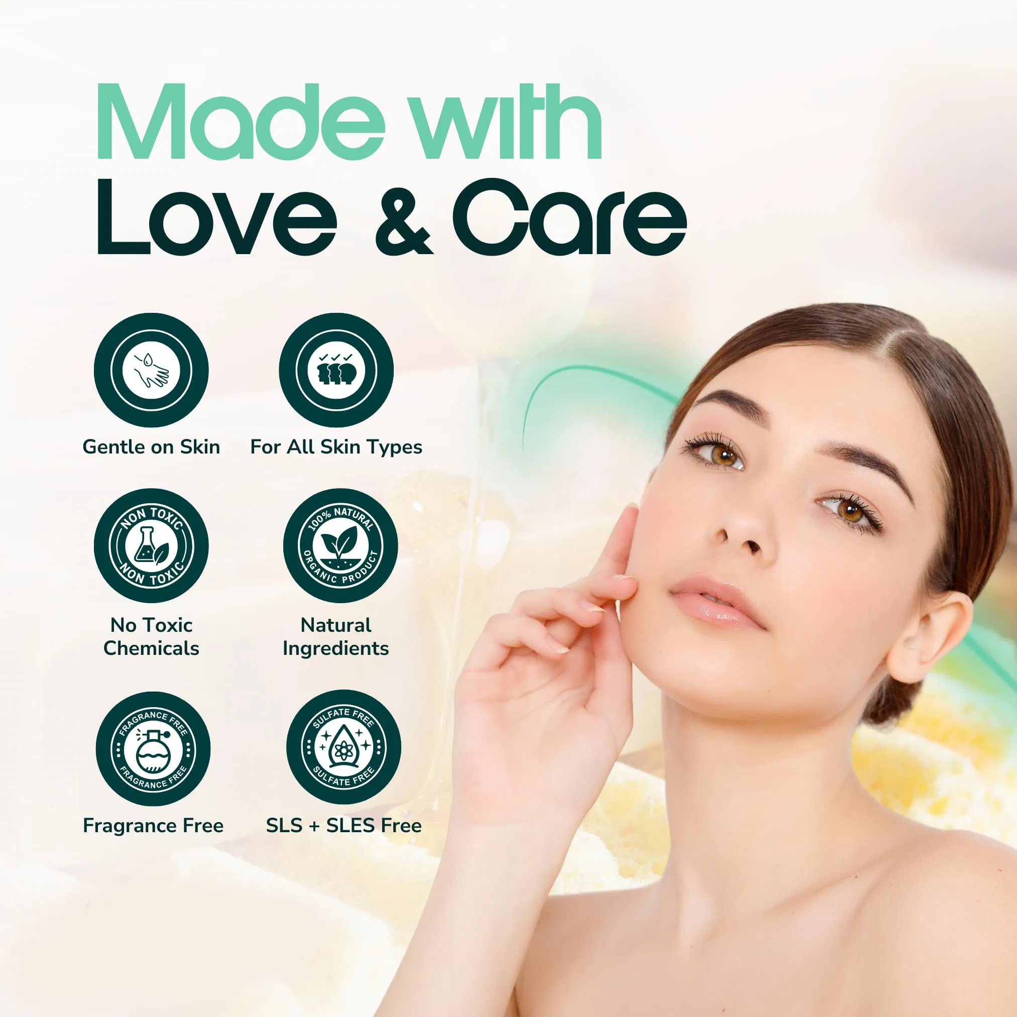 Beauty Cosmetics Skin Care Cleanse and Moisturize Whitening Skin Beef Tallow Soap