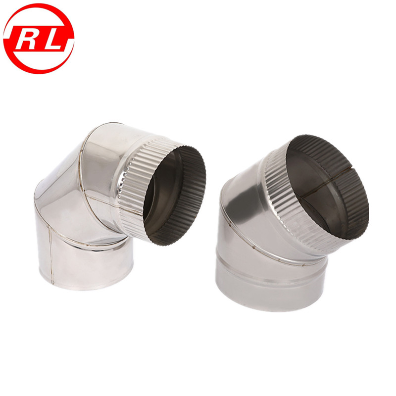 Single Wall Stainless Steel Stove Chimney Flue Pipes for Wood Burning Stoves