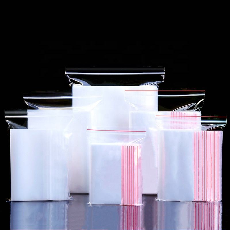 Thick Clear Storage Bags Heavy-Duty Transparent Plastic Zip Package Small Candy Bags