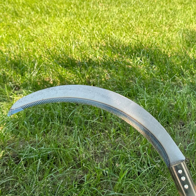 Grass Knives Farming Rice Sickle Wooden Handle Harvest Sickle Farm Tool