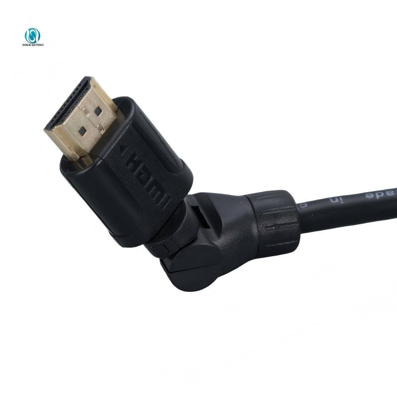 High Speed Wire Male to Male with Left Right Direction HDMI Cable