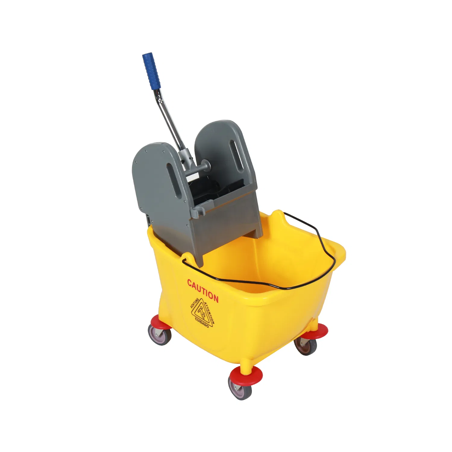 Down Press Floor Cleaning Plastic Bucket Mop Cleaning Trolley