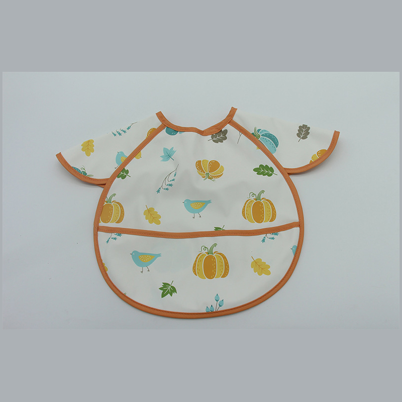 New Children's Smock, Baby Sleeveless PU Bib, Waterproof Rice Bag, Anti-Stain for Eating, Complementary Food Bib