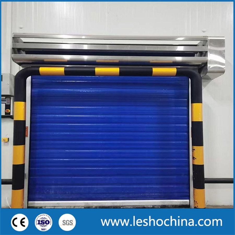 Automatic Freezing Cold Room Fabric Thermal Insulated PVC High Speed Rapid Door High Quality Wholesale Warehouse High Speed Low Temp Freezer Door