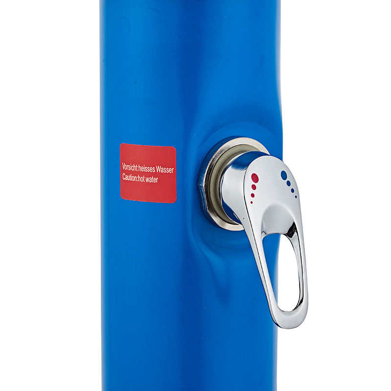 Shower Column Pipe Blue Beach Solar Water Garden Outdoor Beach Shower Column Poolside Tower Standing Shower