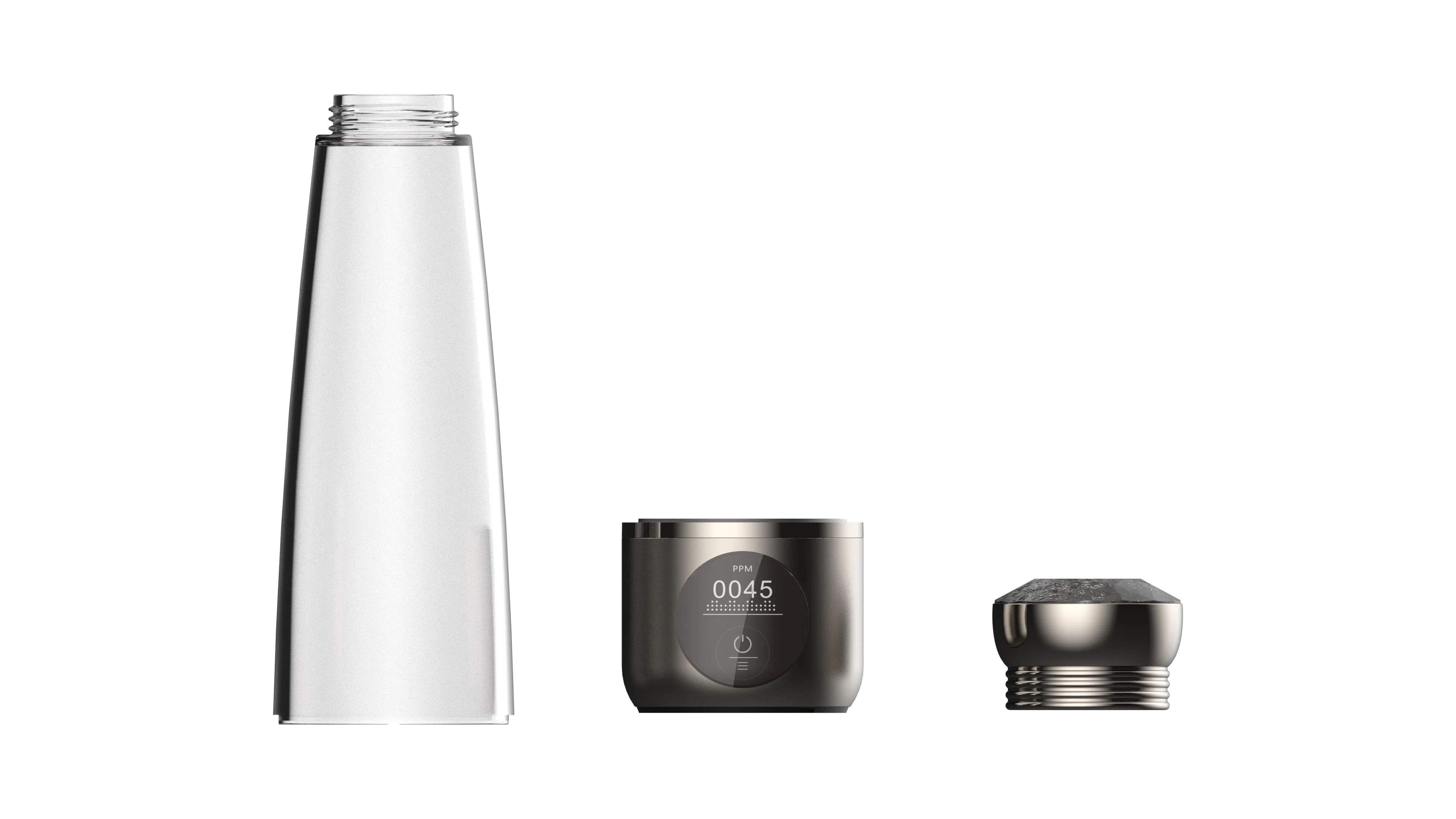 Custom Portable Hydrohealth Water Bottle Hydrogen Rich Water Cup Hydrogen Ionizer Bottle with Digital Display