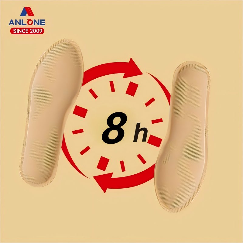 Customized 8hours Foot-Warming Insole Pad Sticker Long-Lasting Physical Therapy Heat Pack Warmer Pad