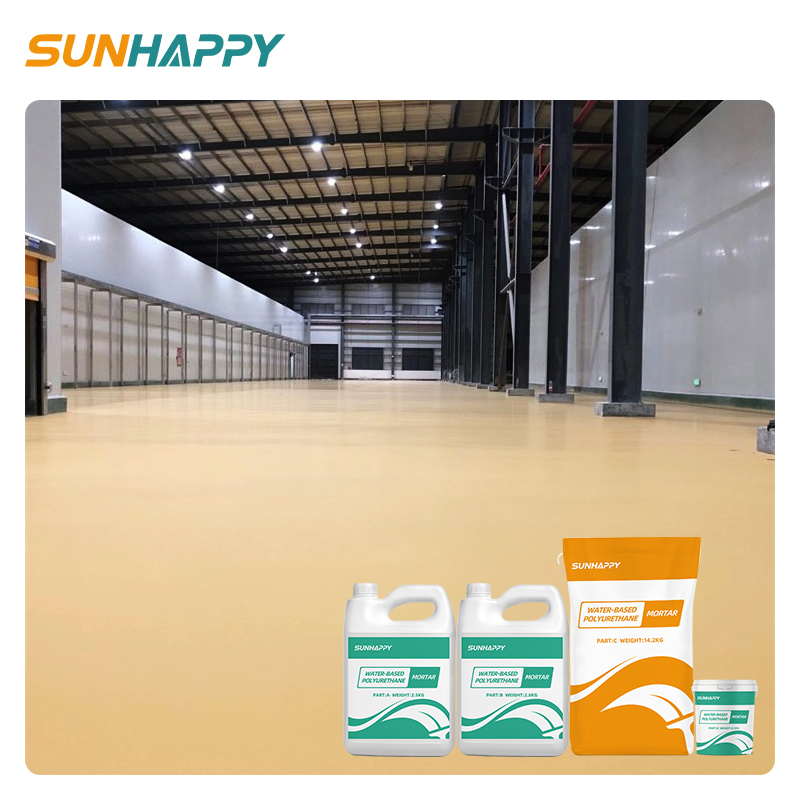 Anti-Slip PU Mortar Floor Coating Self-Leveling Wear-Resistant Industrial Water-Based Polyurethane Mortar