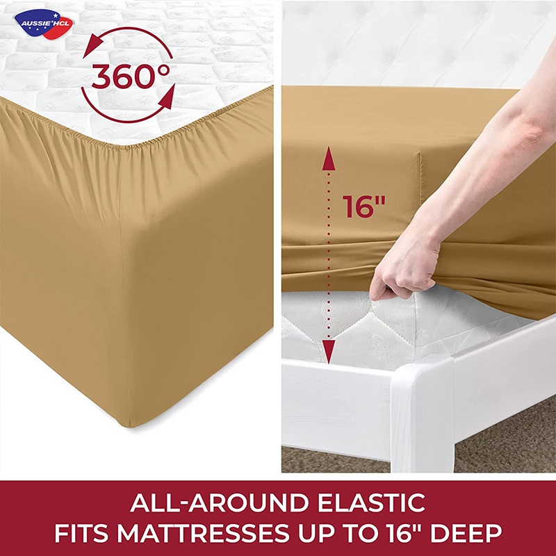 Customize Bedding Set Home Hotel Fitted Bed Sheets Waterproof Mattress Covers