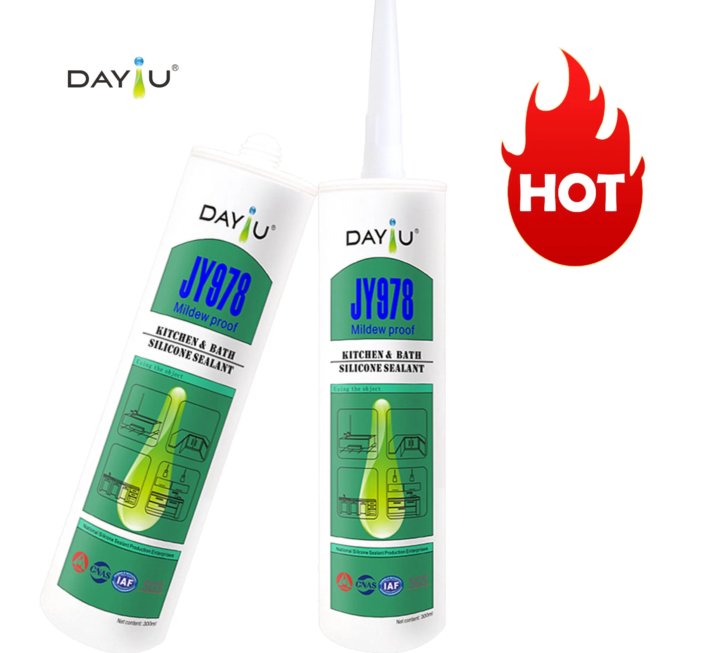 Mildew Resistance Sealant Bonding Adhesive Gaping for Kitchen&Bathroom