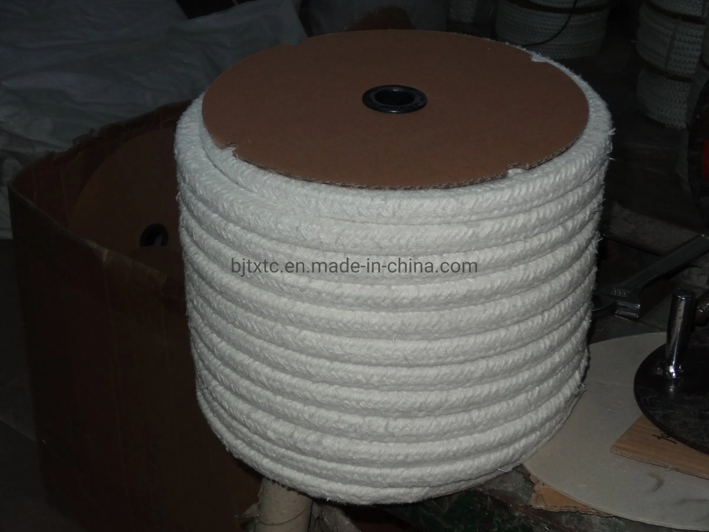 Refractory Round Ceramic Fiber Braided Rope for High-Temperature Insulation