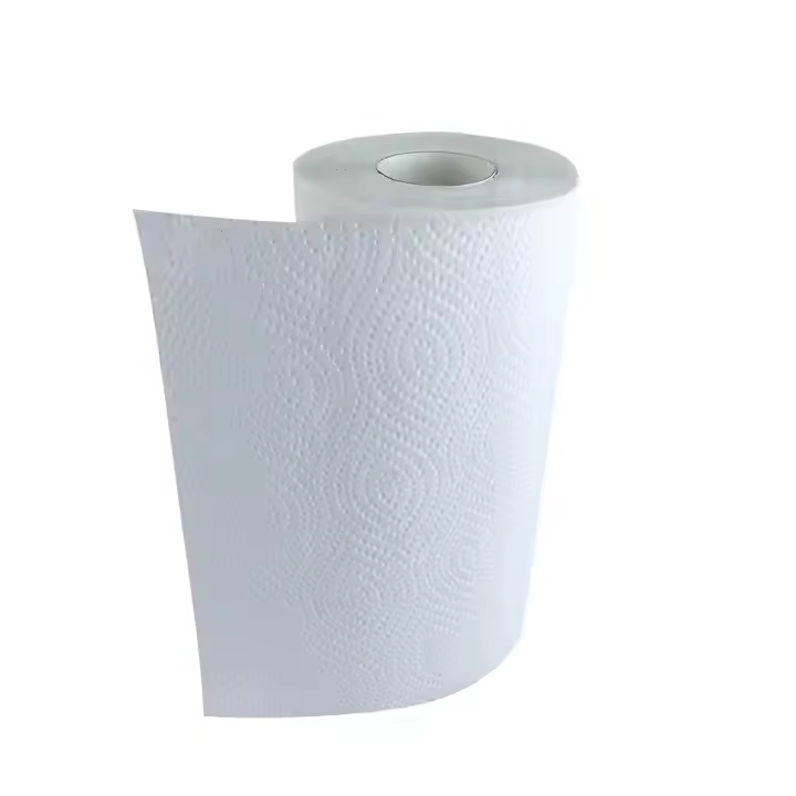 Wholesale 2-Ply Pure White 100% Virgin Wood Pulp Kitchen Towel Paper