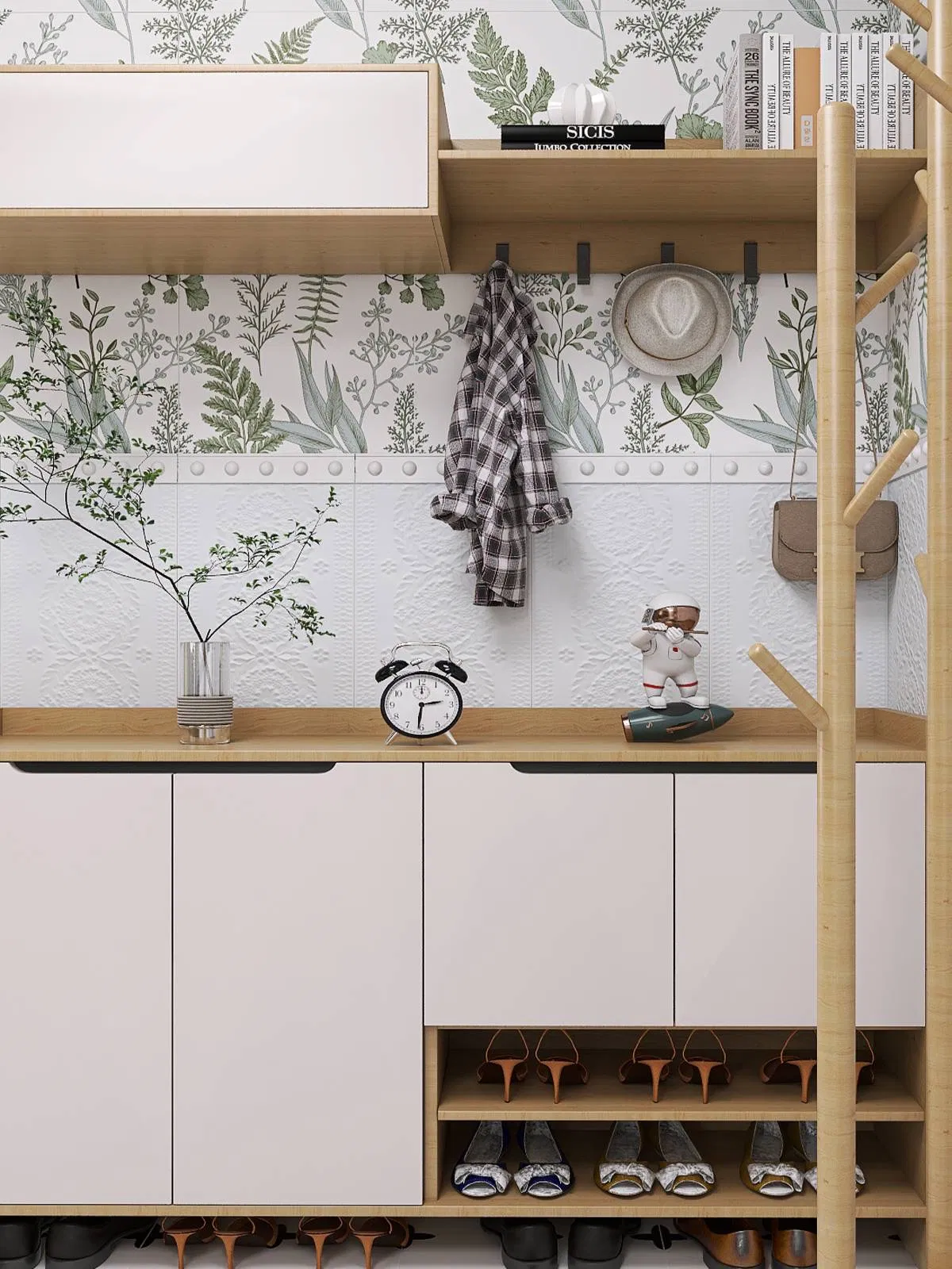 300X600mm White New Deco Porcelain Floor Wall Tile for Livingroom Bathroom Kitchen FC36707