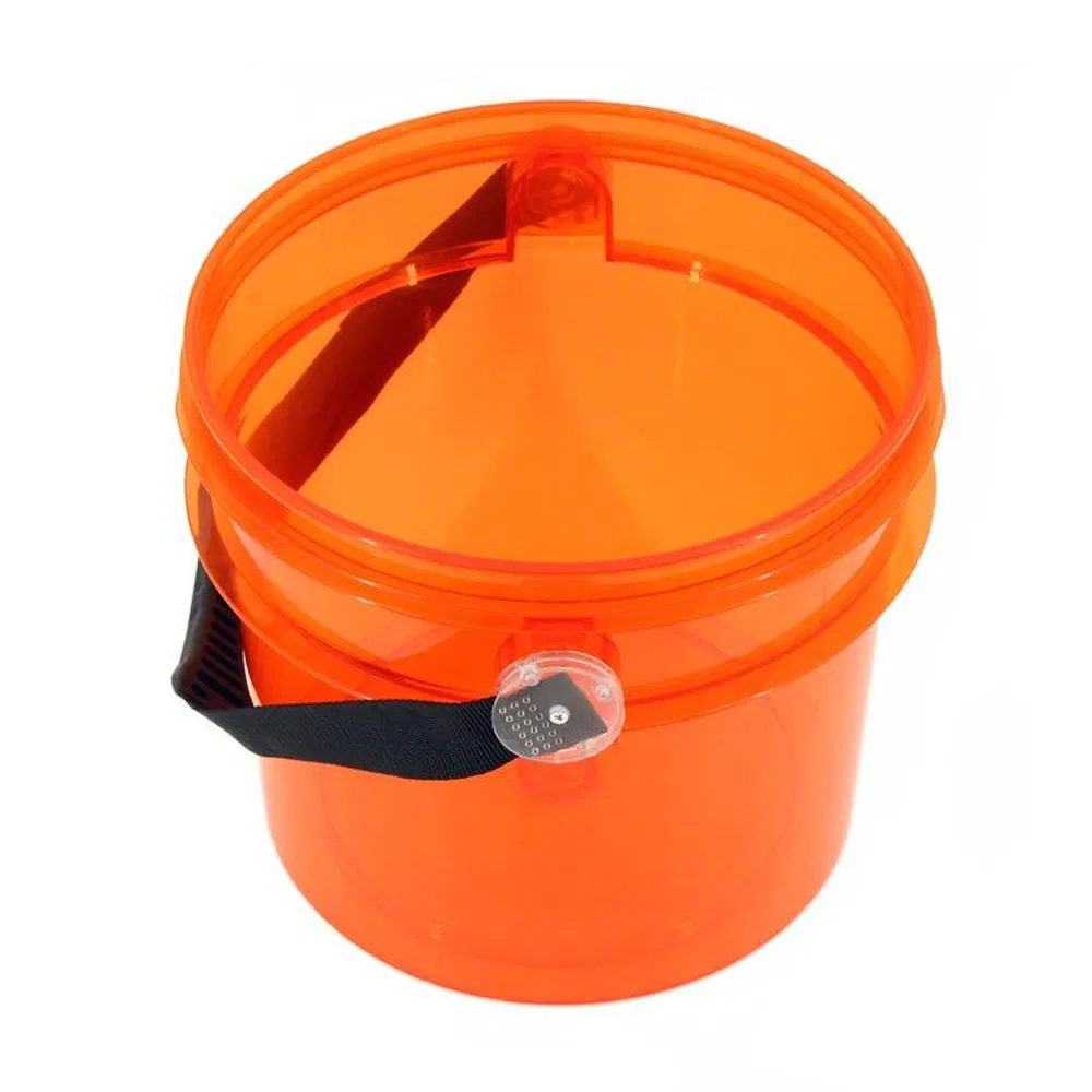 Factory Supply Movable Clear Car Washing Bucket Plastic Transparent Bucket with Lid for Car Detailing