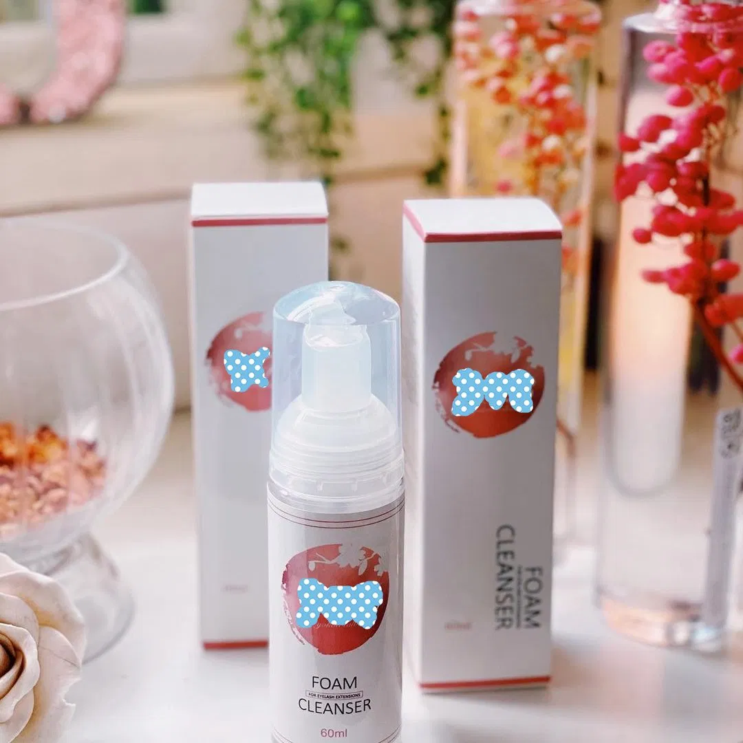 Custom Logo Lash Foam Oil Free Deep Remove Vegan Eyelash Extension Kit Lash Brush Cleanser Eyelash Shampoo