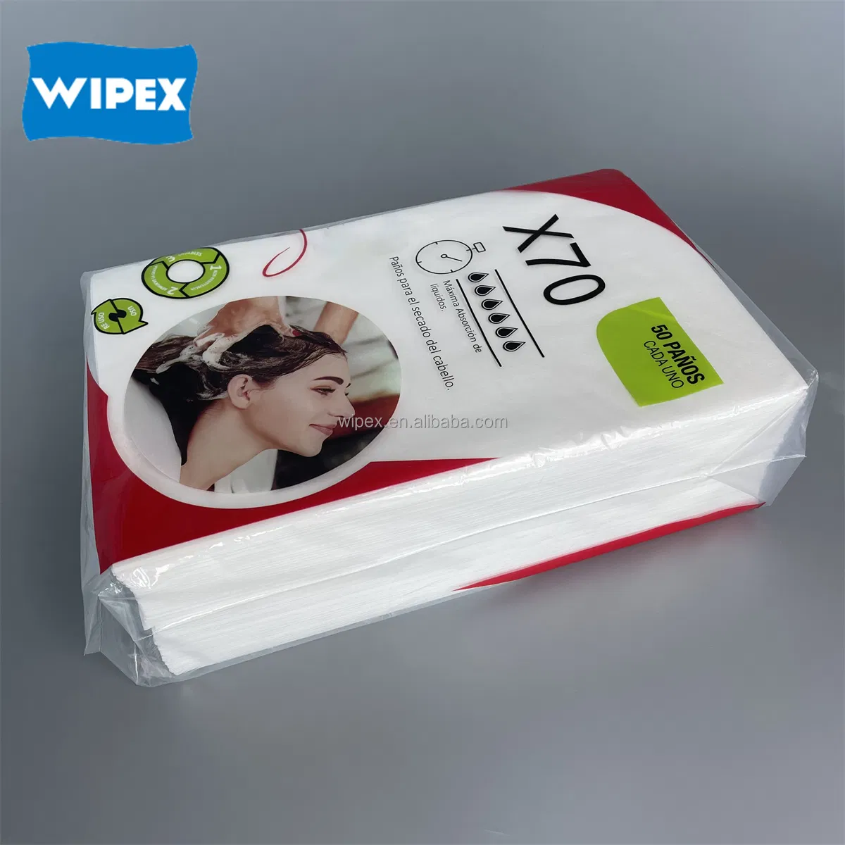 Disposable Hair Towel Hotel Beauty Salon Traveling Cellulose Fiber Tissue Towel