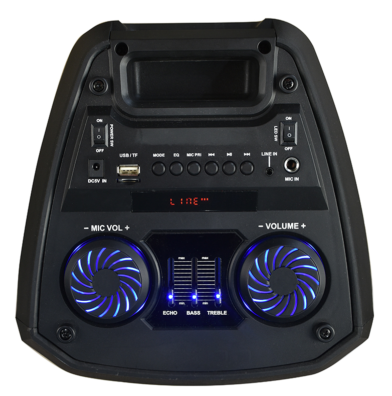 Портативная колонка с микрофоном EDEN ED-608 для караоке и DJ