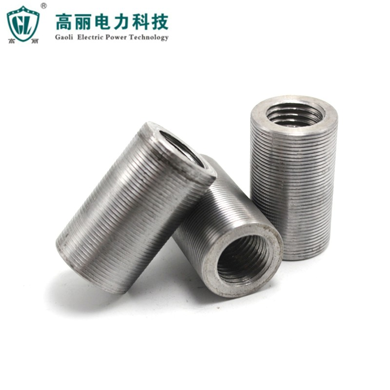 Parallel Thread Rebar Coupler Rebar Mechanical Connector Threaded Rebar Sleeve Steel Rebar Coupler