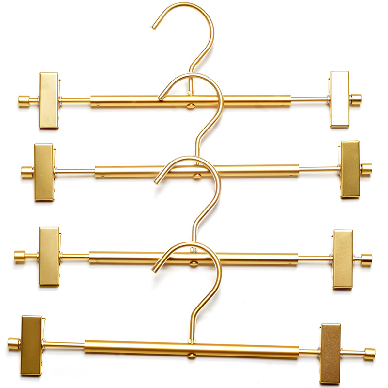 Space Aluminum Pants Hnagers Rust-Free Stainless Steel Aluminum Hangers Trousers Hanger