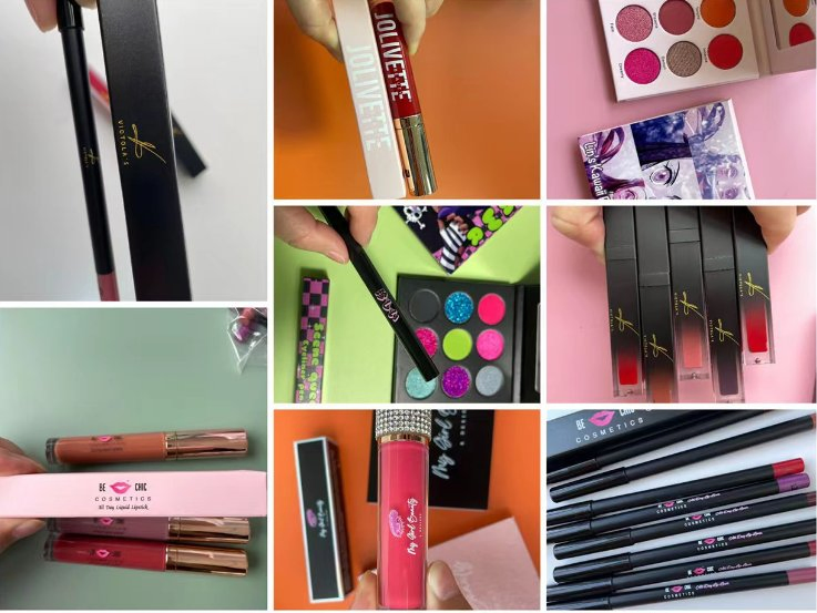 Private Label Cosmetic Pressed Makeup Blusher Pallette Long Lasting Vegan Blush Palette