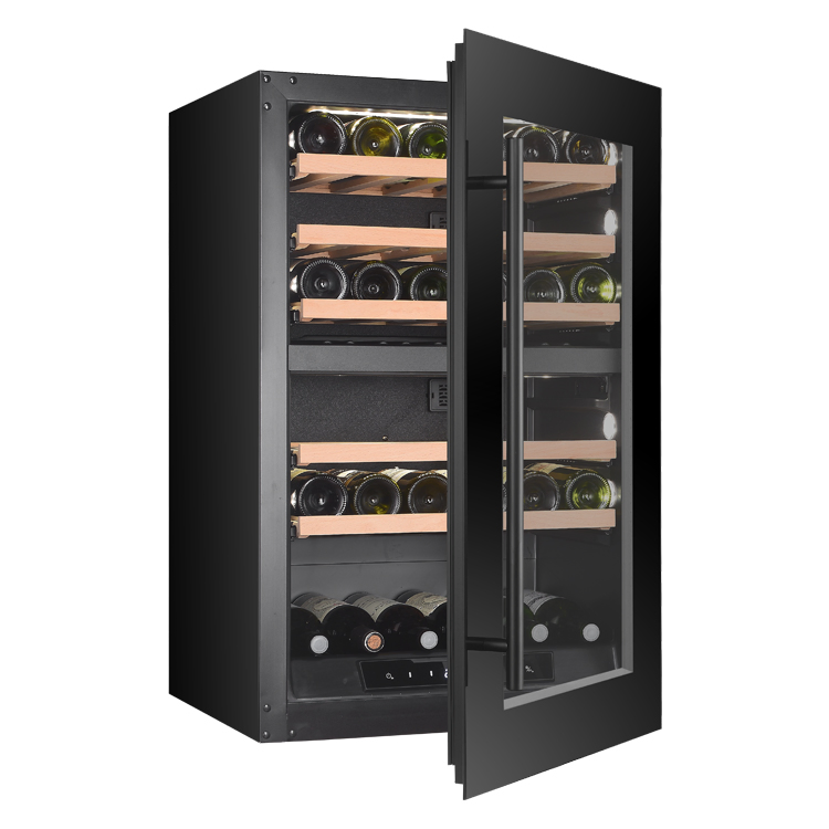 Climate Adjustable Wine Bottles Two Section Built-in Wine Cellar