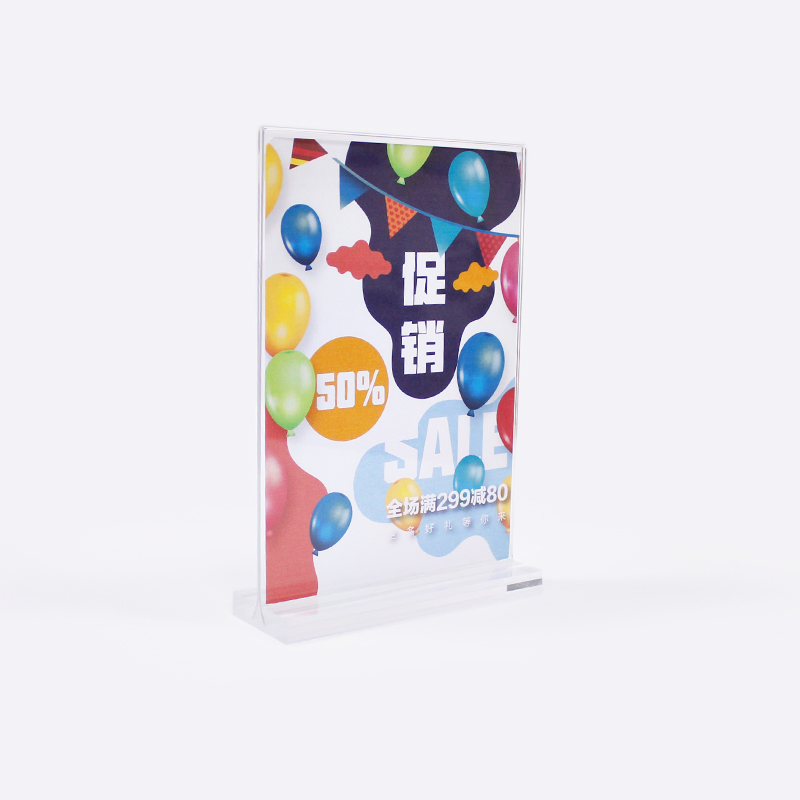 Transparent A4 A5 A6 Acrylic Menu Card Price Label Display Holder