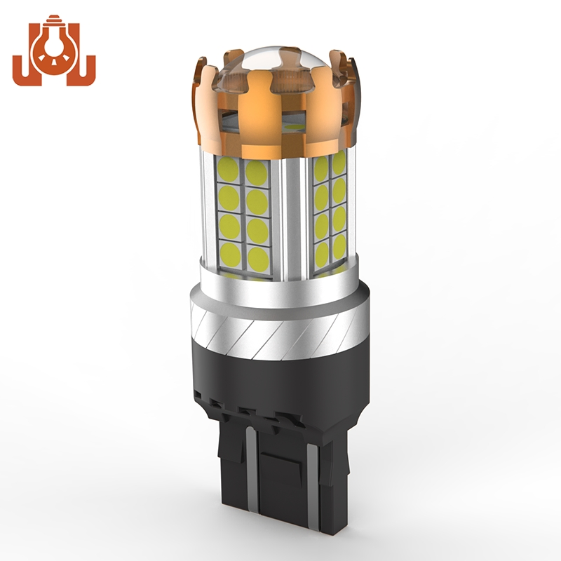 Светодиодные лампы T20 7443/7440 для авто, белые и янтарные
