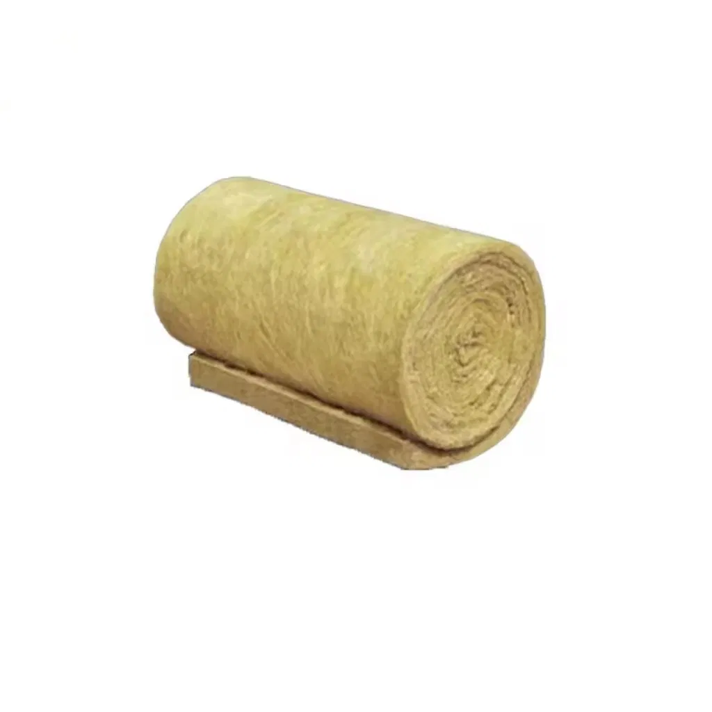 Chinese Manufacture of Fire Retardant Fireproof Thermal Insulation Rockwool Rock Wool Blanket/Roll 40-200kg/M3, 1000mm Length