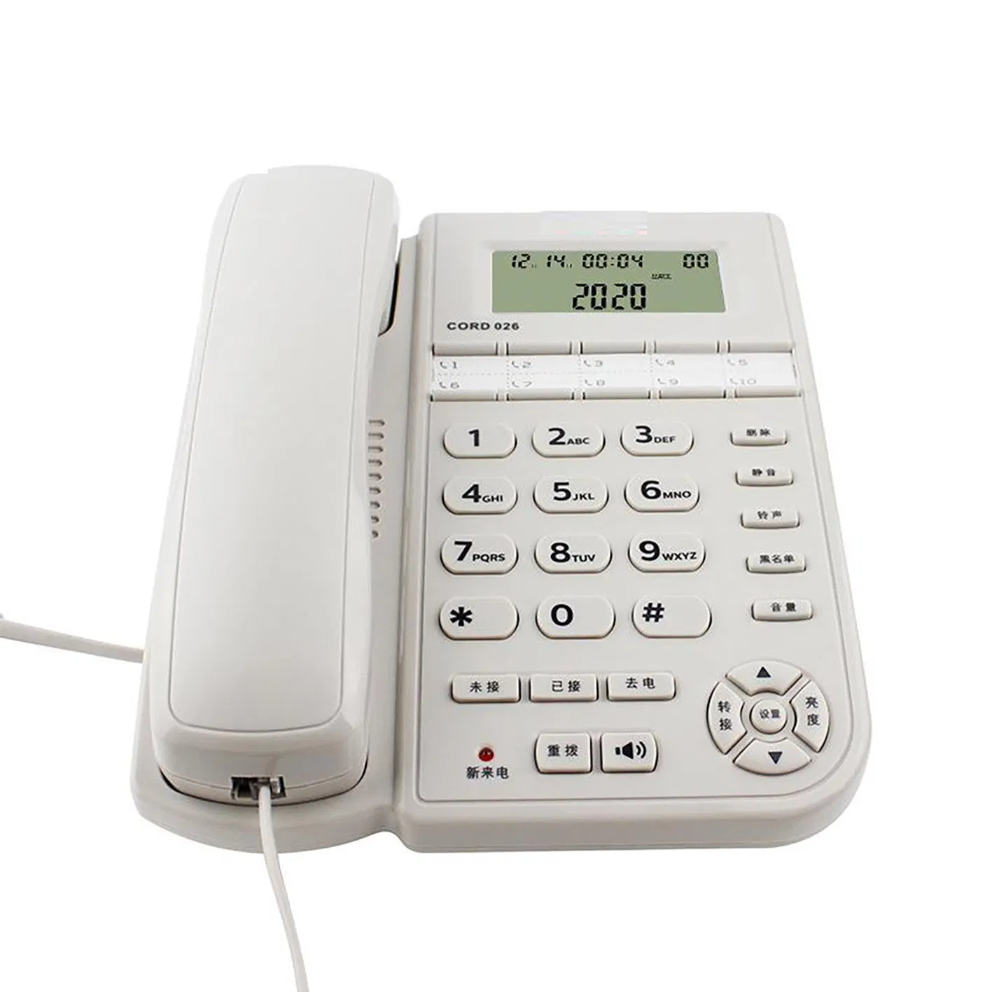 High Quality Fixed Wired Telephone with Caller ID and Hands-Free