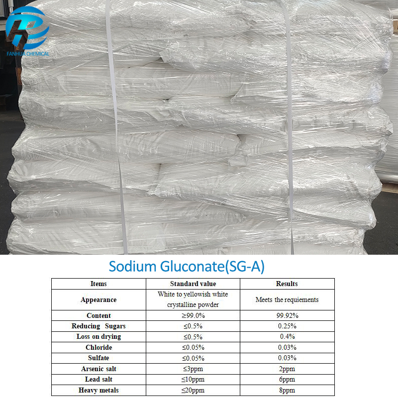 Retarding Agent Sodium Gluconate for Construction Concrete Mortar Use
