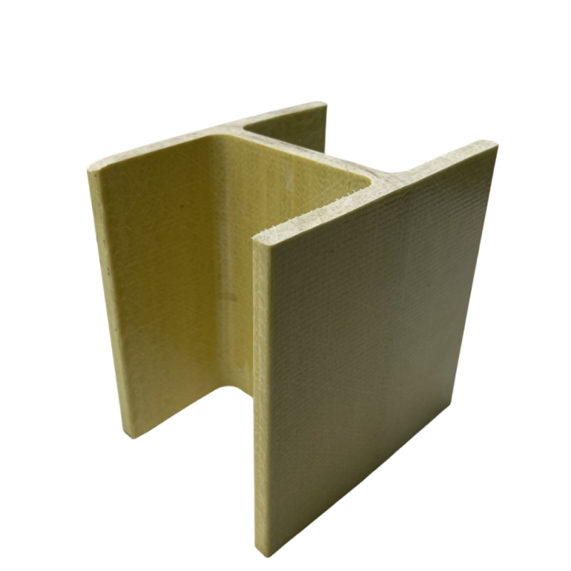 Easy Processing Stable Wide Flage FRP Support Fiberglass Reinforced Plastic Pultruded Profiles I and H Beam