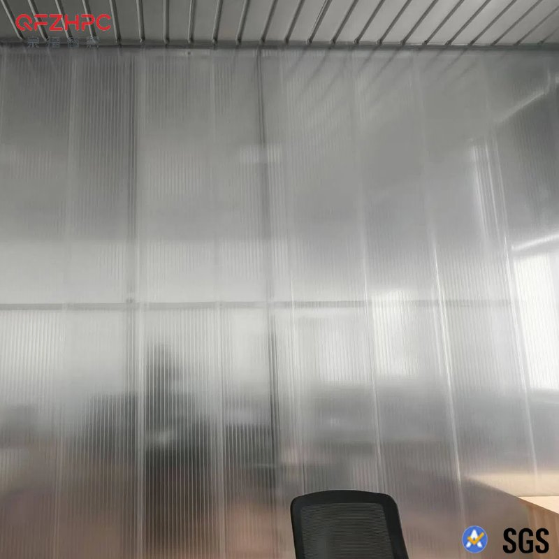 Crystal Diffusion Plug-Pattern Polycarbonate Sheet for Curtain Wall Indoor Office Decoration