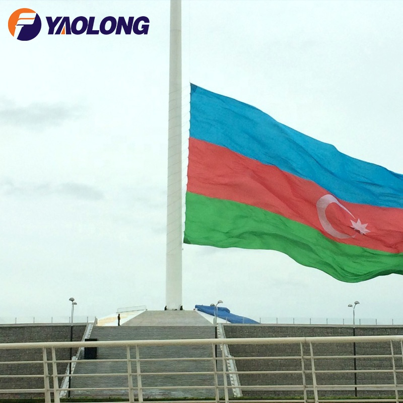 6-25m 304 316 Stainless Steel Remote Controlled Flag Pole Aluminum Alloy Outdoor Flagpole