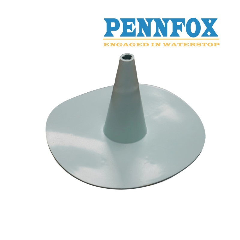 a Welded PVC Trumpet Flange Ensures a Permanent Seal for Roof Waterproofing Systems