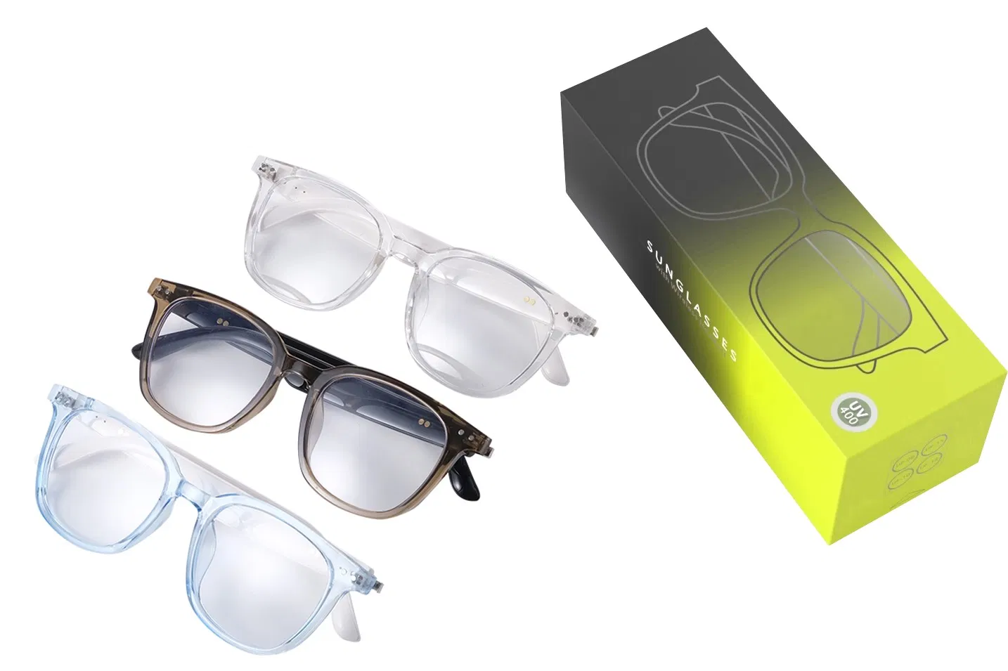 UV Lens Audio Smart Glasses with Ai Assistance and Bluetooth Calling