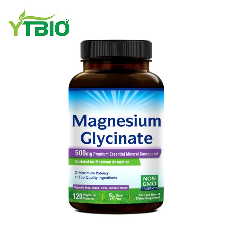 Factory Supplier Bottled Magnesium Supplement Capsules