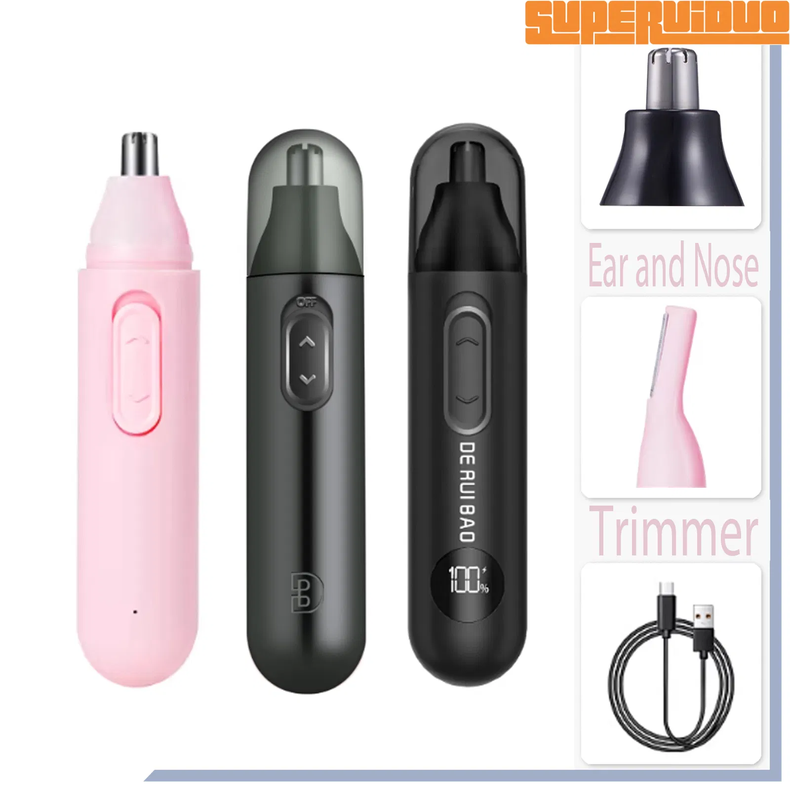 Type-C Powered Modern Men's Essential Nose Hair Trimmer
