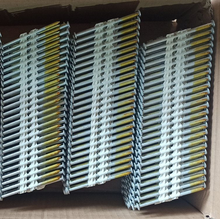 21 Degree Customized Specification Plastic Collated Framing Nail Strip Nail for Concrete and Roofing