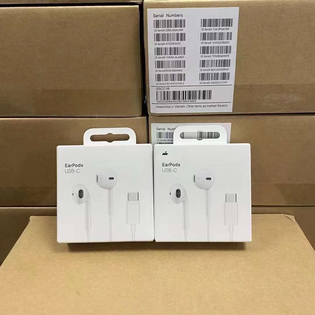High Quality Mobile Phone Accessories Wired Earpods USB-C for iPhone 15 16 PRO Max