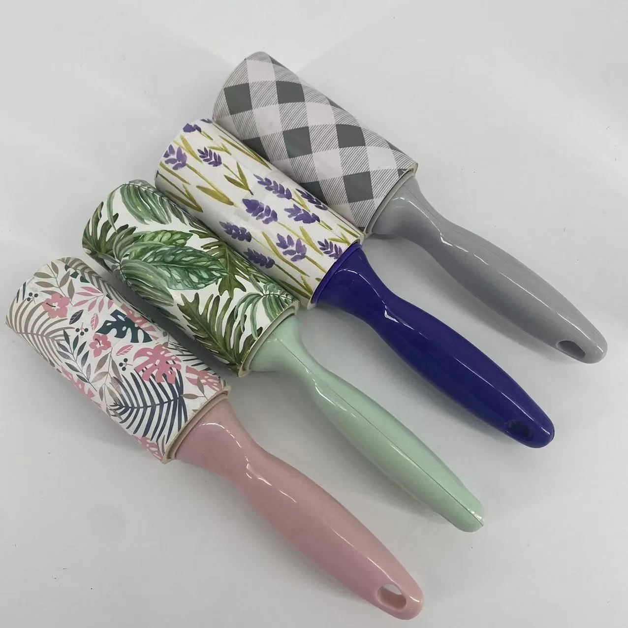 Wholesale Reusable Manual Plastic Style Household Cleaning Set Sticky Paper Lint Roller for Pet Hair Removal